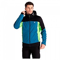 [해외]Dare2B Mountaineer 소프트쉘 자켓 4140780666 Black / Kingfisher Blue