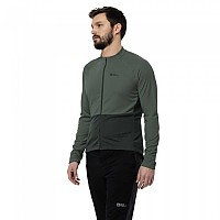 [해외]잭울프스킨 Morobbia FZ 긴팔 티셔츠 4141321021 Hedge Green