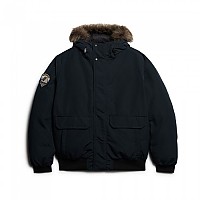 [해외]슈퍼드라이 Everest Faux Fur 봄버 자켓 141110468 Eclipse Navy