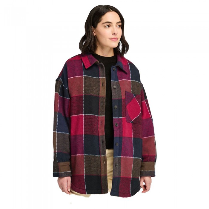 [해외]팀버랜드 헤비weight Flannel 오버셔츠 141176482 Peacoat YD