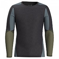 [해외]스마트울 Intraknit Merino 200 Colorblock 긴팔 베이스 레이어 1140817128 Charcoal / Winter Moss