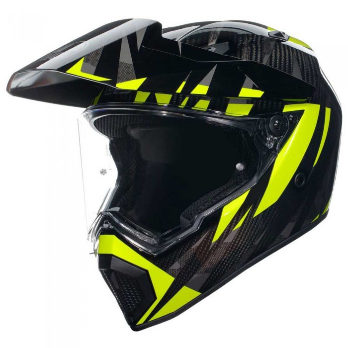 [해외]AGV AX9 E2206 MPLK 풀페이스 헬멧 9141220995 Steppa Carbon / Grey / Yellow Fluo