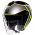 [해외]AGV Irides E2206 오픈 페이스 헬멧 9141220999 Davao Black / Grey / Yellow Fluo