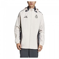 [해외]아디다스 Real Madrid 24/25 All 웨더 자켓 3141082222 Putty Mauve / Dark Grey / Charcoal