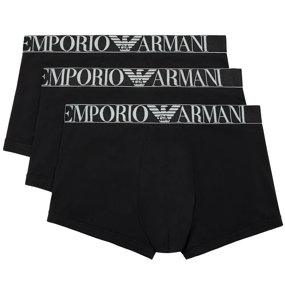 [해외]EMPORIO 아르마니 111357-4F726 복서 브리프 3 단위 141036866 Black / Black / Black