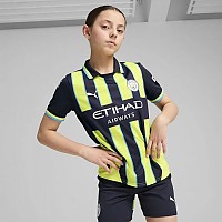 [해외]푸마 Manchester City FC Away 주니어 반팔 티셔츠 3140940175 New Navy / Yellow Glow