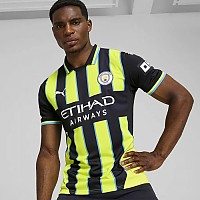 [해외]푸마 Manchester City FC Away 반팔 티셔츠 3140940176 New Navy / Yellow Glow