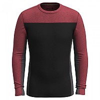 [해외]스마트울 Classic 써멀 Merino Colorblock Crew 긴팔 베이스 레이어 7140817005 Black / Currant