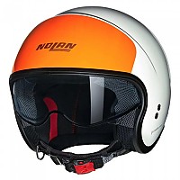 [해외]놀란 N21 06 Verniciatura Speciale 오픈 페이스 헬멧 9141452174 Gloss Pearl White / Orange