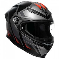 [해외]AGV K6 S 풀페이스 헬멧 9141295577 Karve Matt Black / Grey / Red