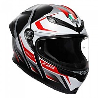 [해외]AGV K6 S 풀페이스 헬멧 9141295578 Karve Matt Black / White / Red