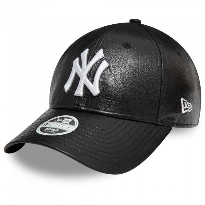 [해외]뉴에라 Crinkled Pu 9Forty New York Yankees 모자 141492069 Black