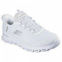 [해외]스케쳐스 Glide Step 끈없는 운동화 141550219 White Mesh / Pu