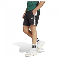 [해외]아디다스 Essentials 3 Stripes Single 져지 7´´ 반바지 141566337 Black / White