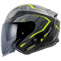 [해외]LS2 OF603 Infinity II Carbon Urus 오픈 페이스 헬멧 9141454367 Hi-Vis Yellow