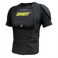 [해외]SHOT Airlight 반팔 보호 티셔츠 9141451847 Black / Neon Yellow