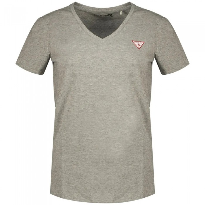 [해외]GUESS 미니 Triangle 반팔 V넥 티셔츠 141670283 Stone Heather Grey