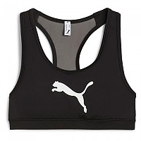 [해외]푸마 4Keeps 미디엄 임팩트 스포츠 브라 141725412 Puma Black / Big White Cat